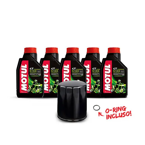 TROCA COMPLETA: 5 LITROS MOTOR (5100) + FILTRO DE ÓLEO HIFLO