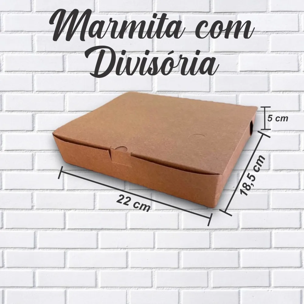 Caixa Marmita com Divisória