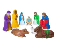 Presepio iluminado 09 Peças - Colorido - Foto 4