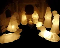 Rei Mago BALTAZAR Prosépio iluminado - Foto 2