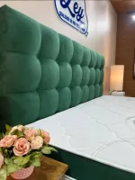 Cabeceira Luxo verde Sued Queen 