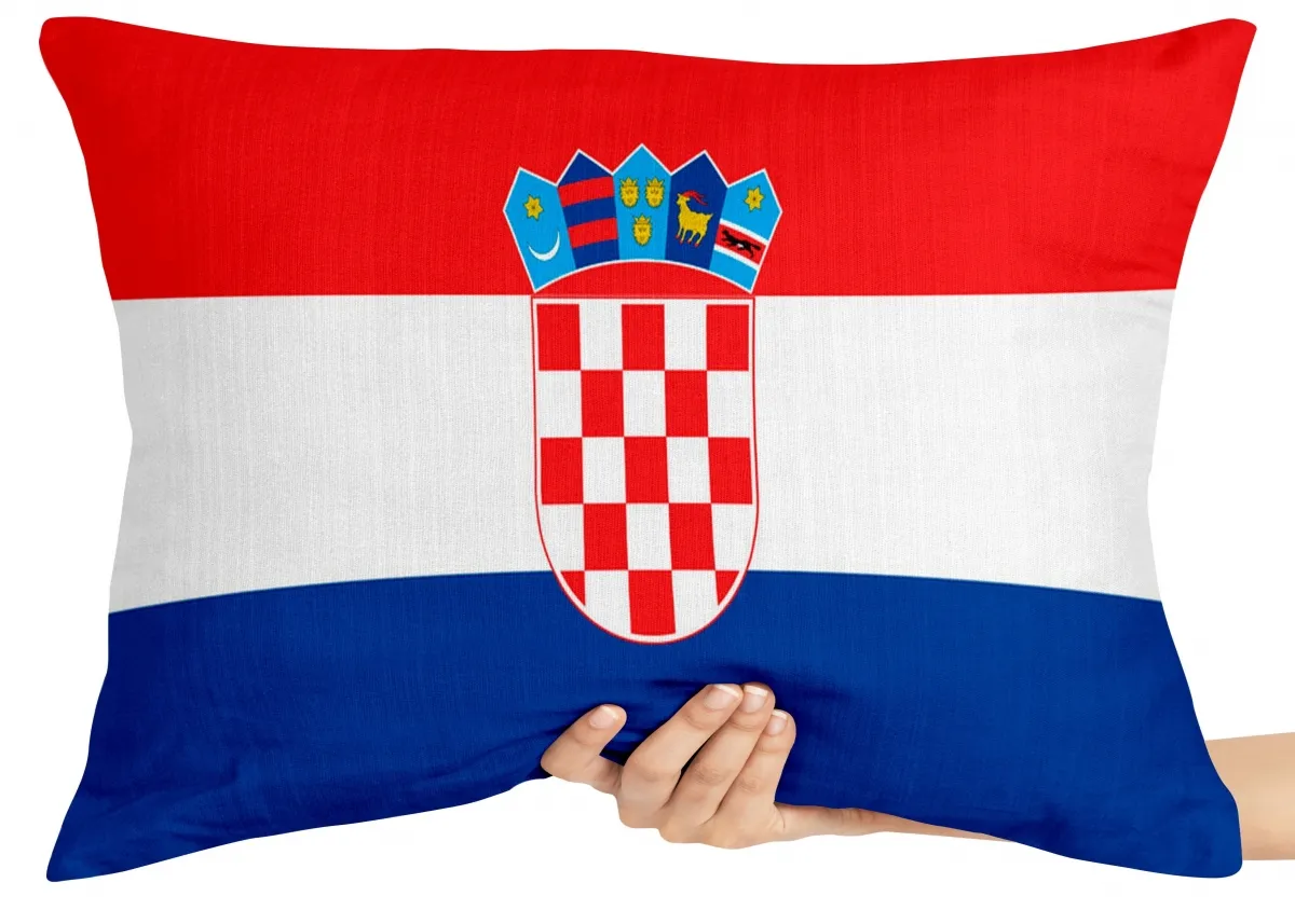 Capa de Almofada ou Travesseiro Bandeira Croacia croatia Imagem