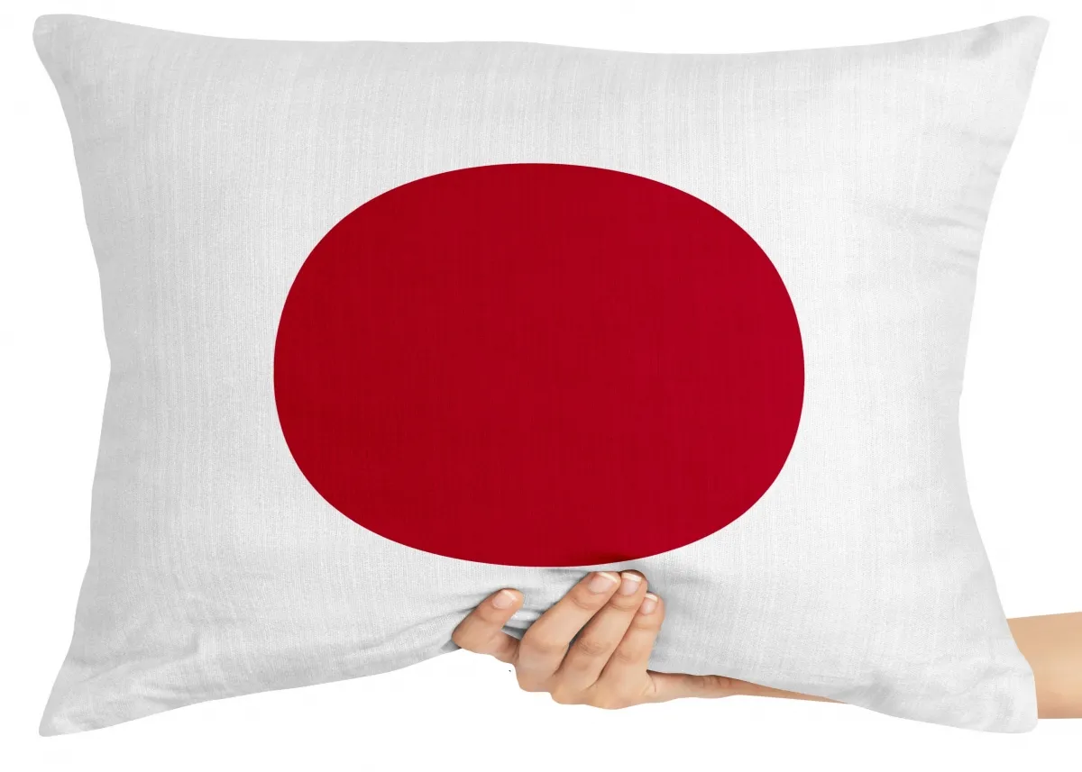 Capa de Almofada ou Travesseiro Bandeira Japão