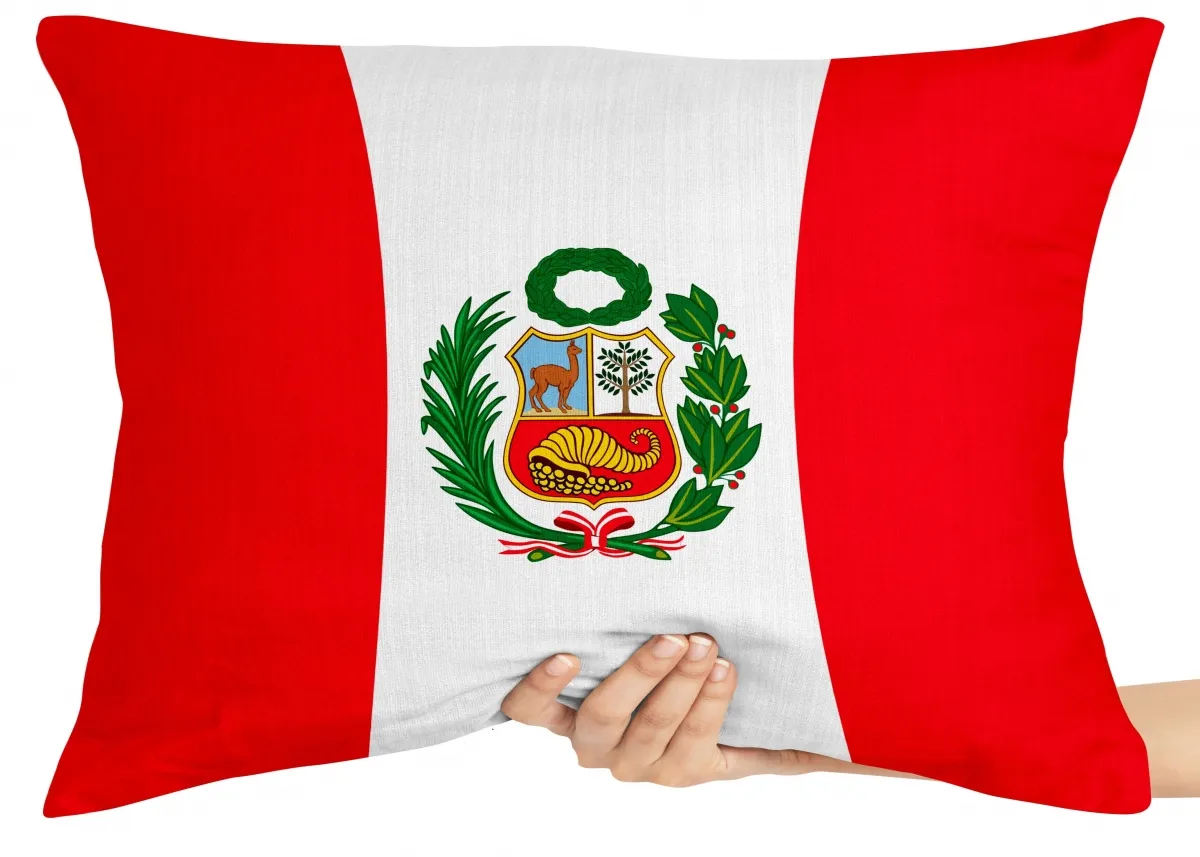Capa de Almofada ou Travesseiro Bandeira Peru