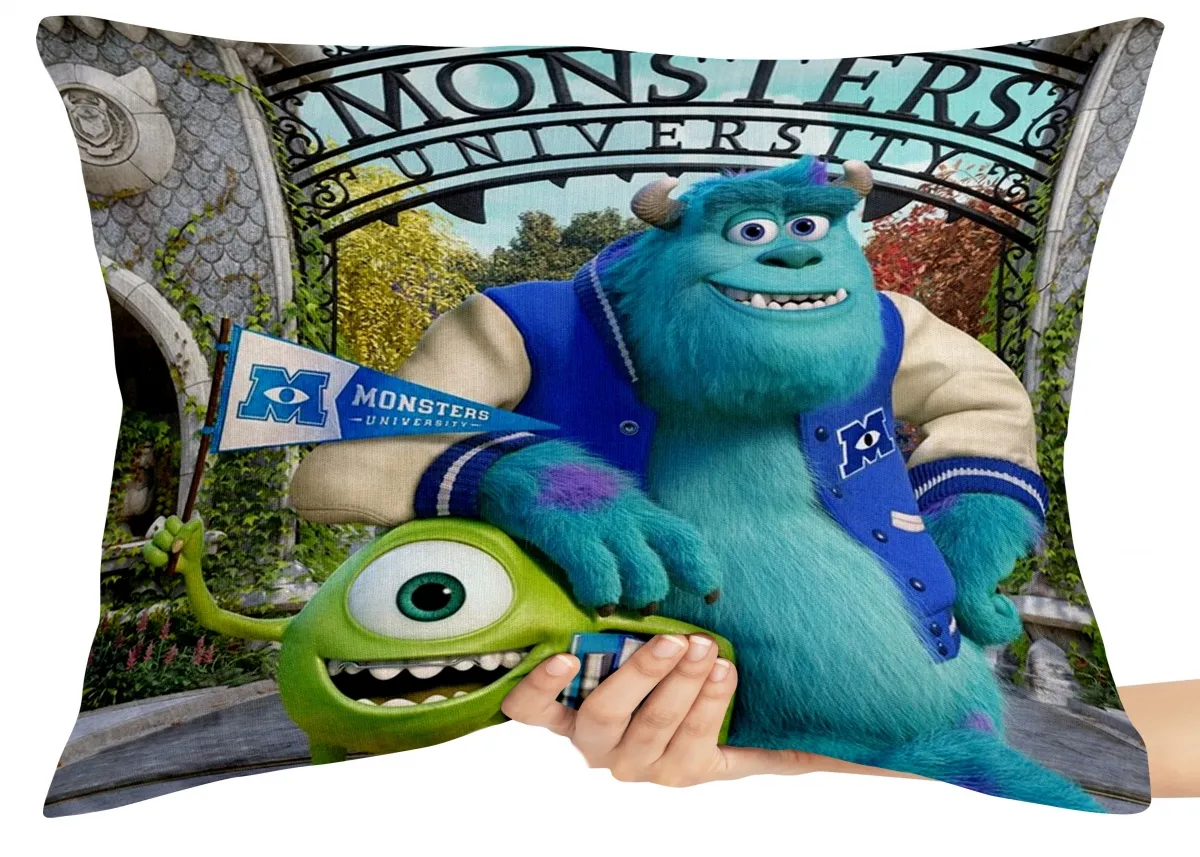 Capa de Almofada ou Travesseiro Monstros SA University