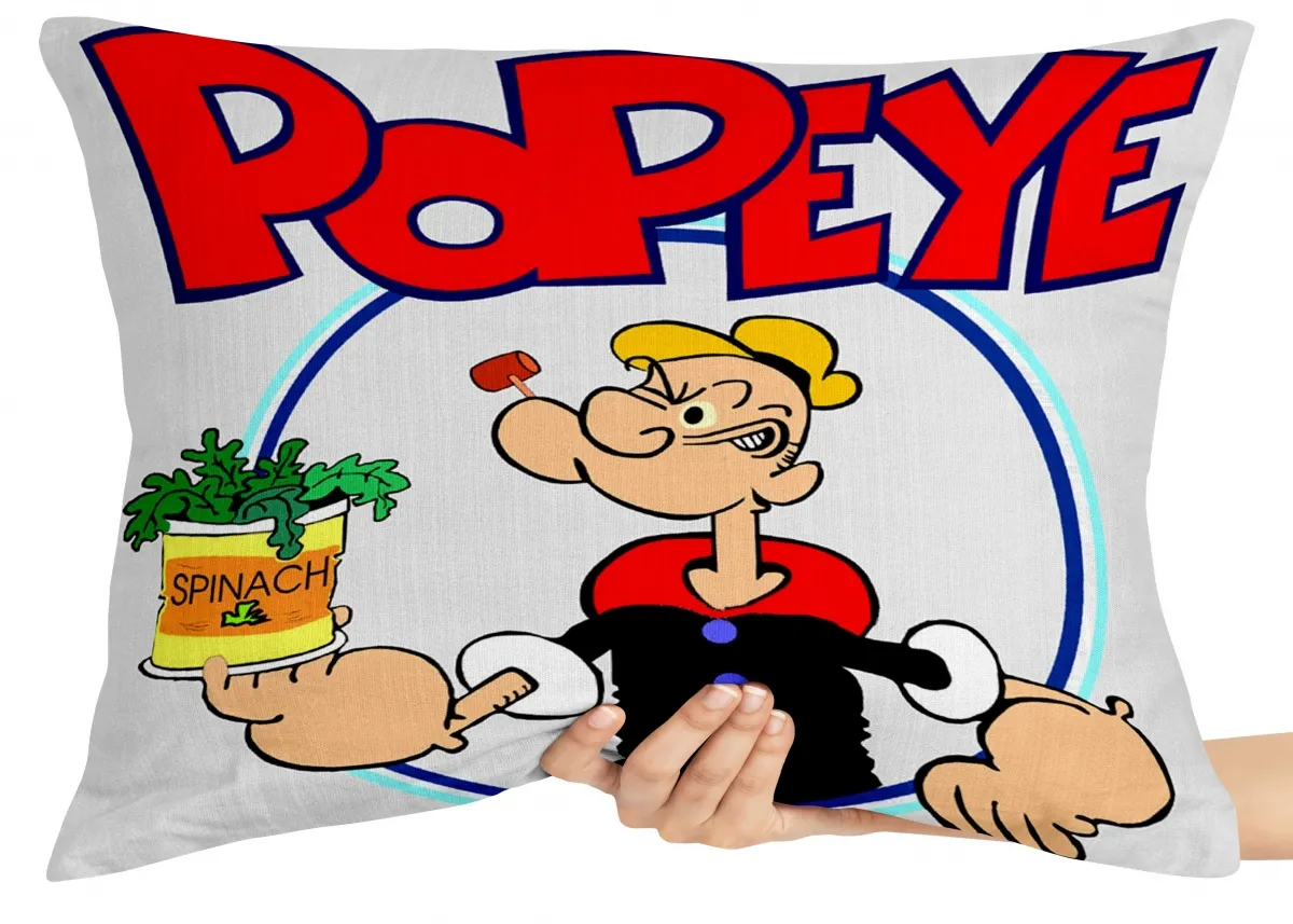 Capa de Almofada ou Travesseiro Popeye espinafre Imagem