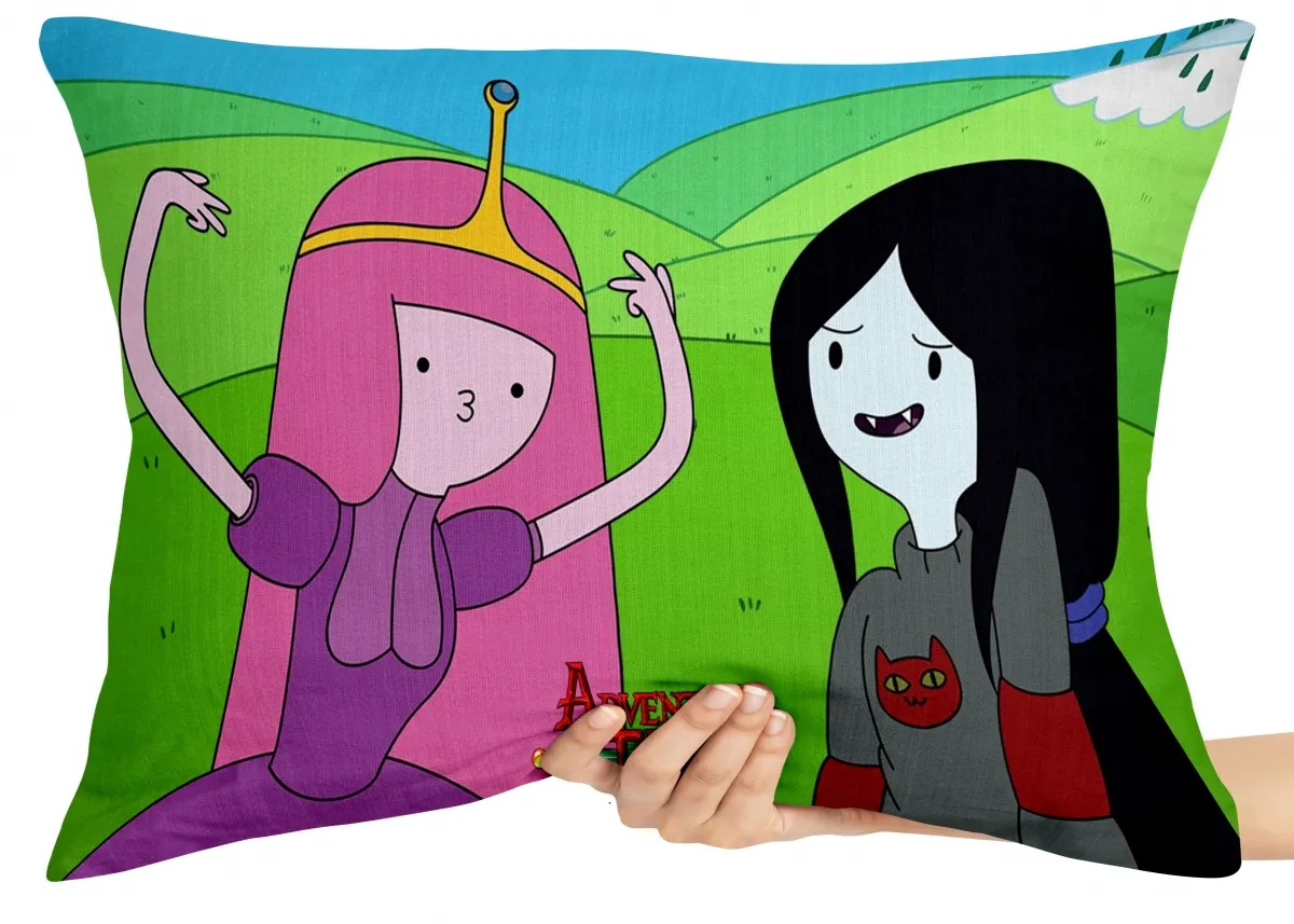 Capa de Almofada ou Travesseiro Princesa Jujuba e Marceline hora aventura