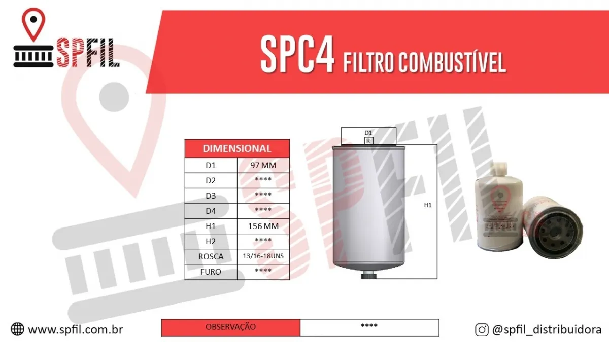 Filtro De Combustível SPC4
