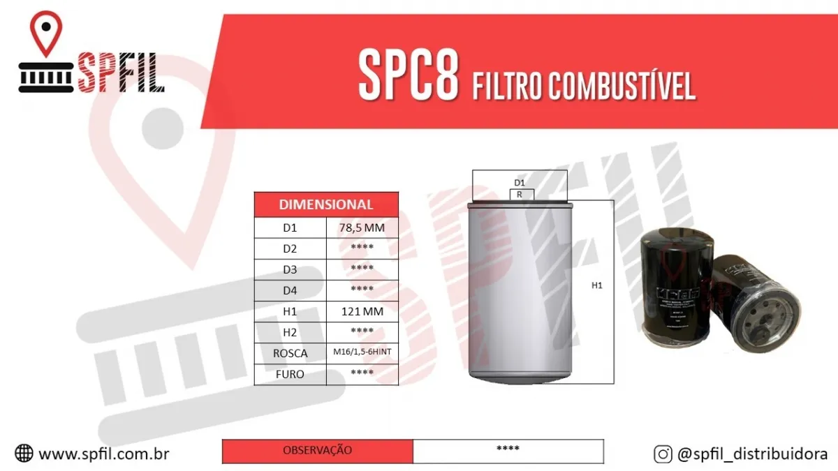 Filtro De Combustível SPC8