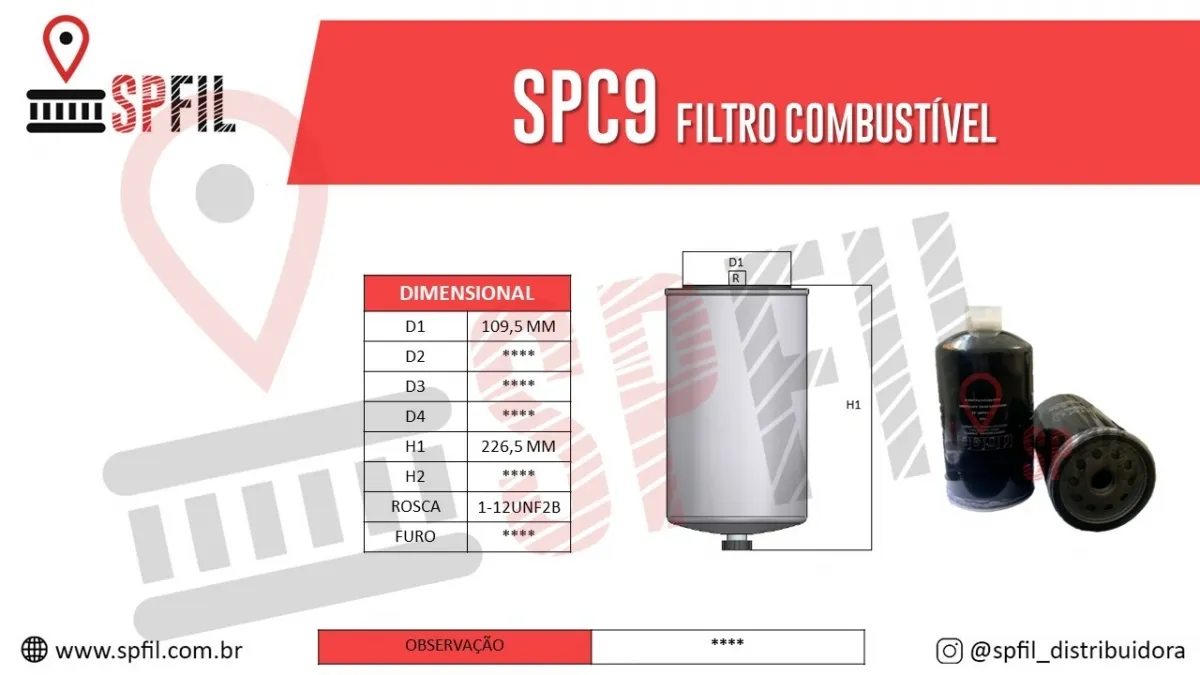 Filtro De Combustível SPC9