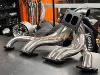 Coletor de Escape Turbo Opala 6Cil Inox Dobrado - Asafe  - Turbo para cima - Foto 4