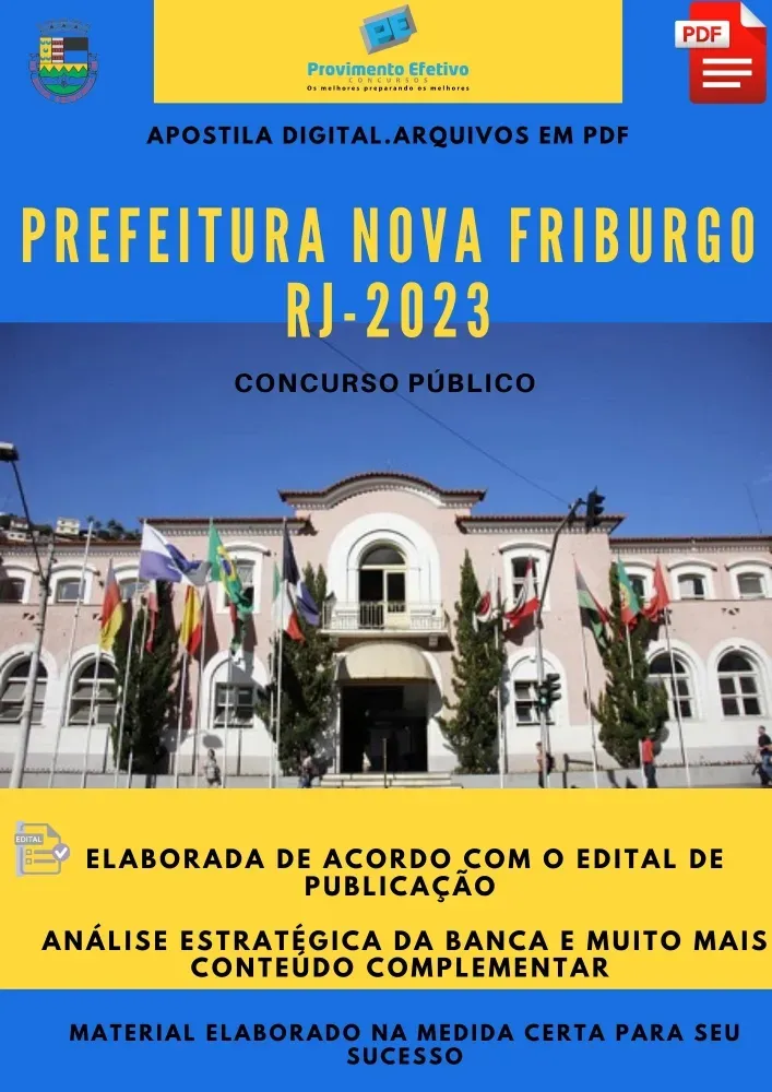 Apostila Prefeitura Nova Friburgo RJ Enfermeiro 2023 Imagem