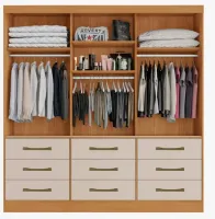 Guarda-Roupa Athenas/londres 3 Portas 9 Gavetas 1,80 - Foto 3