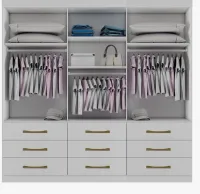 Guarda-Roupa Athenas/londres 3 Portas 9 Gavetas 1,80 - Foto 4