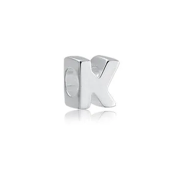 Berloque de Prata 950  Letra K -  251629