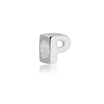 Berloque de Prata 950  Letra P -  251629 Imagem