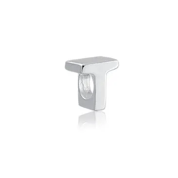 Berloque de Prata 950 - Letra T -  251629