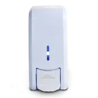 Dispenser de Sabonete Líquido e Álcool Gel 800ml – Reservatório Incluso – Cinza/Branco New Classic Nobre