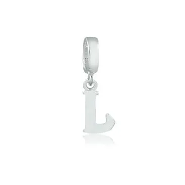 Berloque de Prata 950 - Letra L-  251354 Imagem