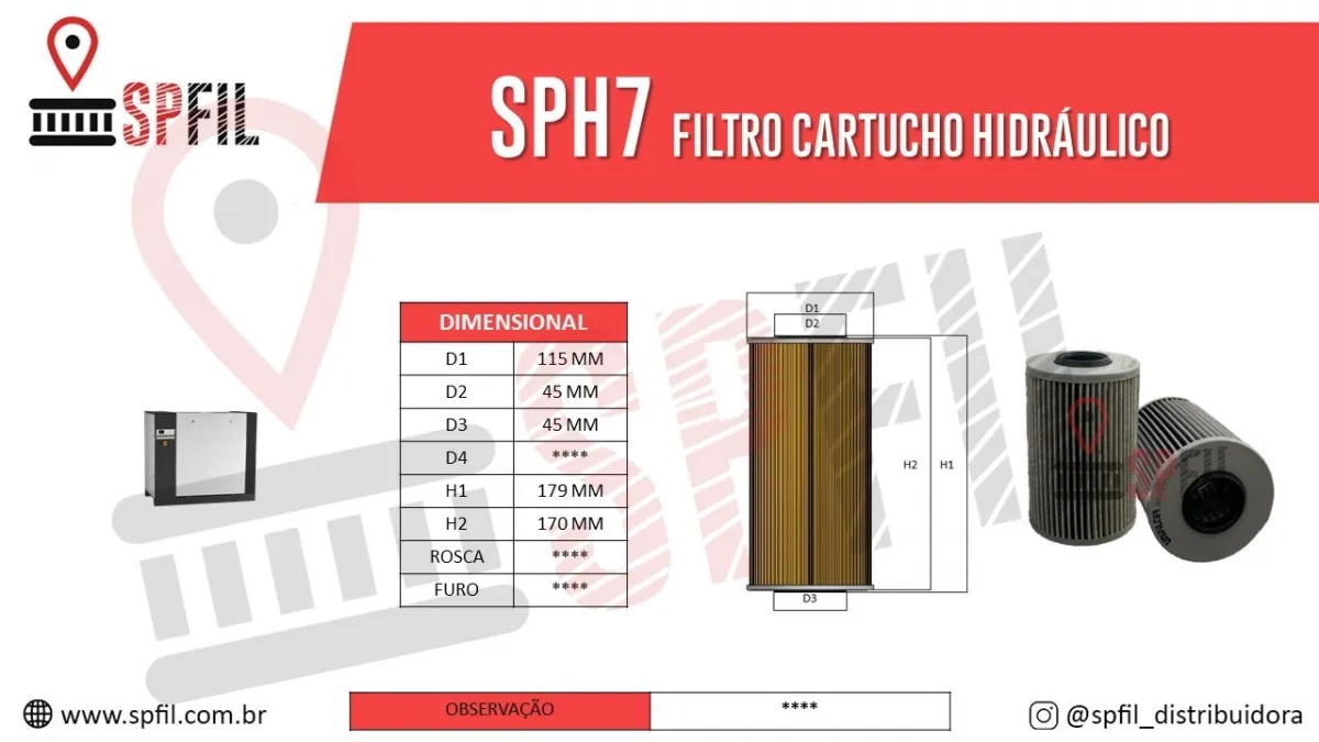 Elemento Hidráulico  SPH7
