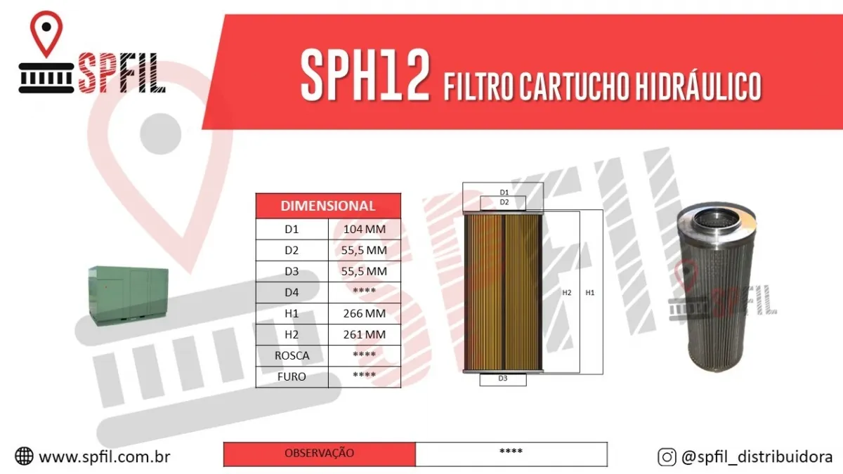 Elemento Hidráulico  SPH12