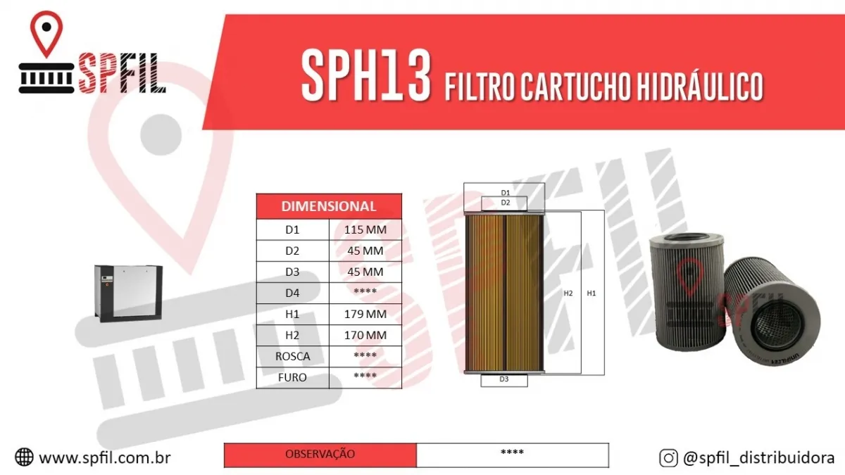 Elemento Hidráulico  SPH13