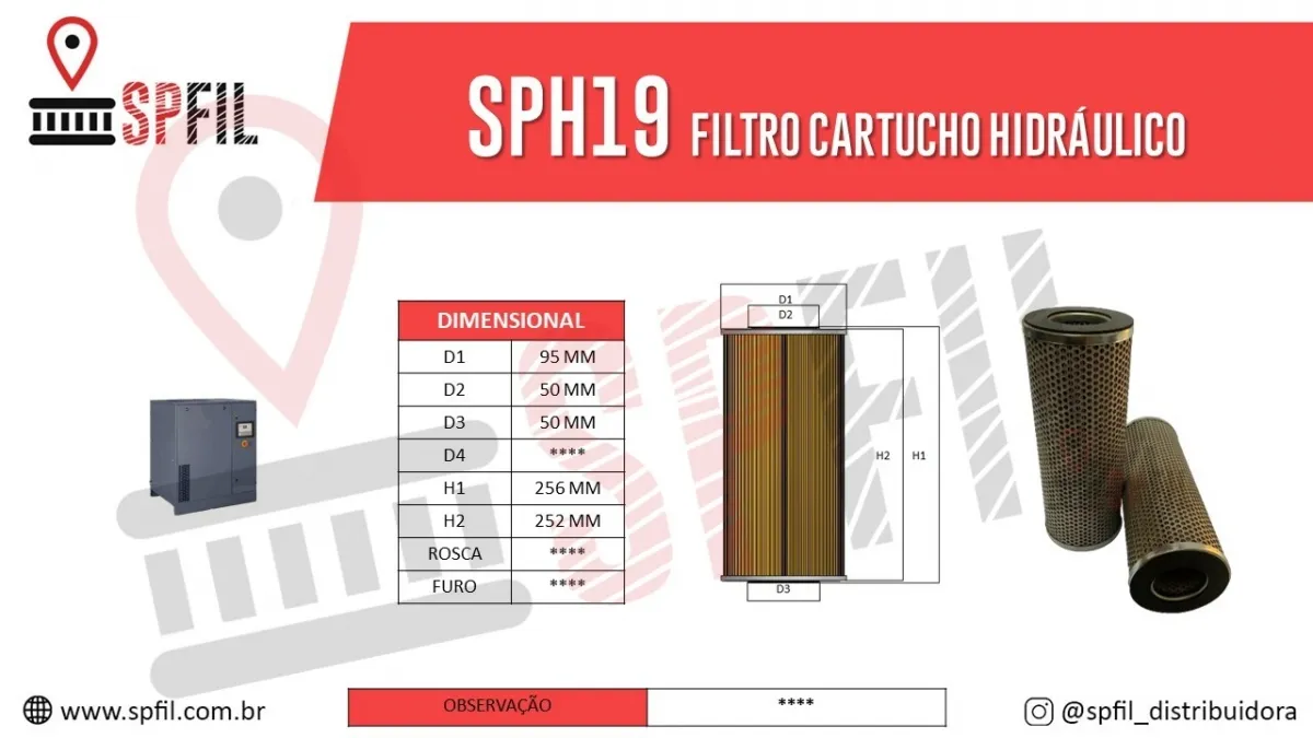 Elemento Hidráulico  SPH19