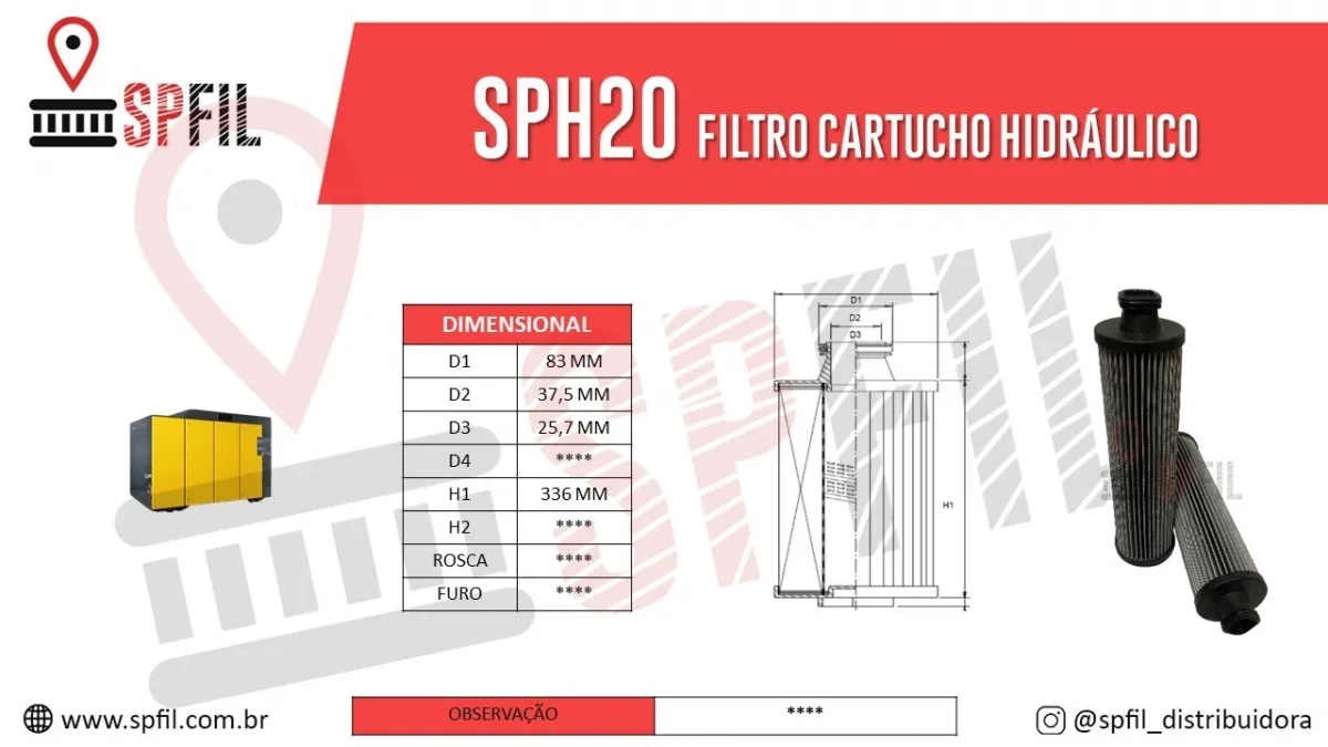 Elemento Hidráulico  SPH20