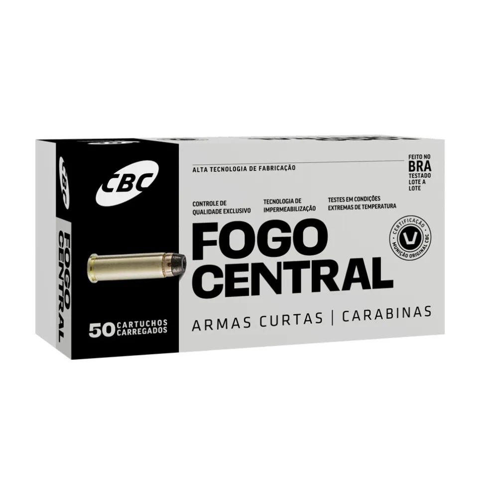 MUNIÇÃO CAL. 357 MAGNUM TREINA CBC EXPP 158gr CX C50 Imagem