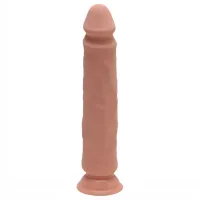 BÁRBARA PÊNIS MACIÇO COM VENTOSA SOFT SKYN 25cm - Foto 2