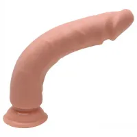 BÁRBARA PÊNIS MACIÇO COM VENTOSA SOFT SKYN 25cm - Foto 3