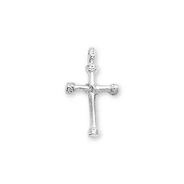 Pingente de prata cruz com amarras - 250451 Imagem