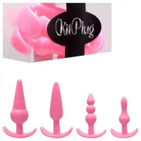 PLUG ANAL - KIT COM 4 UNIDADES EM SILICONE