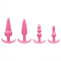 PLUG ANAL - KIT COM 4 UNIDADES EM SILICONE - Foto 4