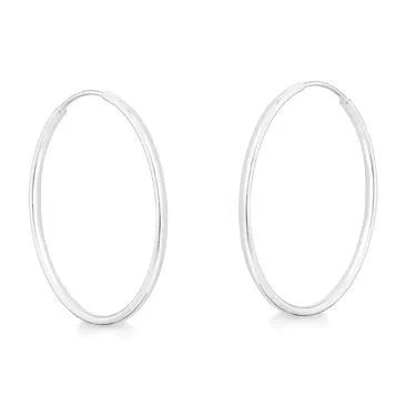 Brinco de prata  950 argola - 260704 Imagem