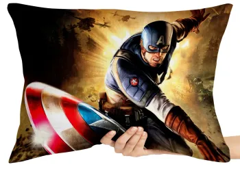 Capa de Almofada ou Travesseiro Capitão America