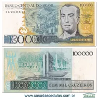 C176 - 100000 Cruzeiros (Juscelino Kubitschek)  - Mbc leve mancha