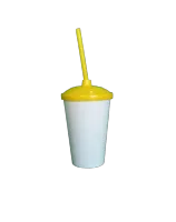 ATACADO  COPO EUPHORIA BABY BRANCO  C/ CANUDO E TAMPA 380ML - Foto 2