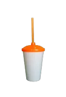 ATACADO  COPO EUPHORIA BABY BRANCO  C/ CANUDO E TAMPA 380ML - Foto 5