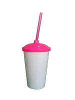 ATACADO  COPO EUPHORIA BABY BRANCO  C/ CANUDO E TAMPA 380ML - Foto 9