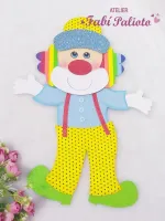 G1.440  Gabarito de Moldes  em MDF  Palhaço Chiquinho 45cm  - Foto 2