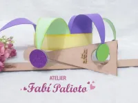 G1.442  Gabarito de Moldes  em MDF  Chapéu Circo 1 