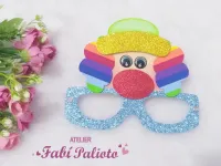 G1.444 Gabarito de Moldes  em MDF Óculos Palhacito - Foto 3