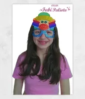 G1.444 Gabarito de Moldes  em MDF Óculos Palhacito - Foto 4