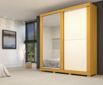 Guarda Roupa Wanessa 02 Portas Deslizante 100% MDF ACP
