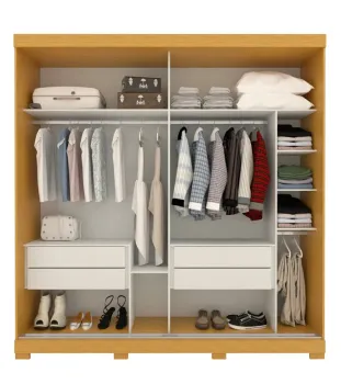 Guarda Roupa Wanessa 02 Portas Deslizante 100% MDF ACP - Foto 2