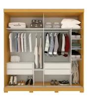 Guarda Roupa Wanessa 02 Portas Deslizante 100% MDF ACP - Foto 2