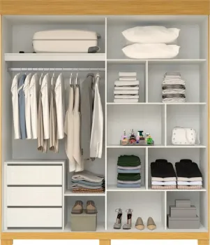 Guarda Roupa 2 Portas Deslizante  Heloísa Prime 100% MDF ACP - Foto 2