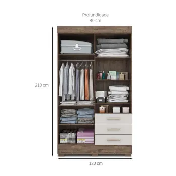 Guarda Roupa Débora 04 portas 100% MDF  ACP - Foto 2