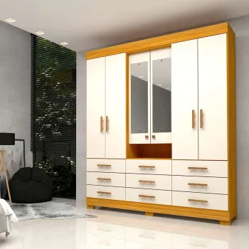 Guarda Roupa Débora 06 portas e 09 Gavetas 100% MDF  ACP